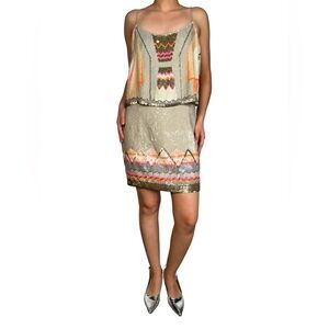 NWT VINTAGE ALL SAINTS MINI SEQUIN DRESS US8 /UK12